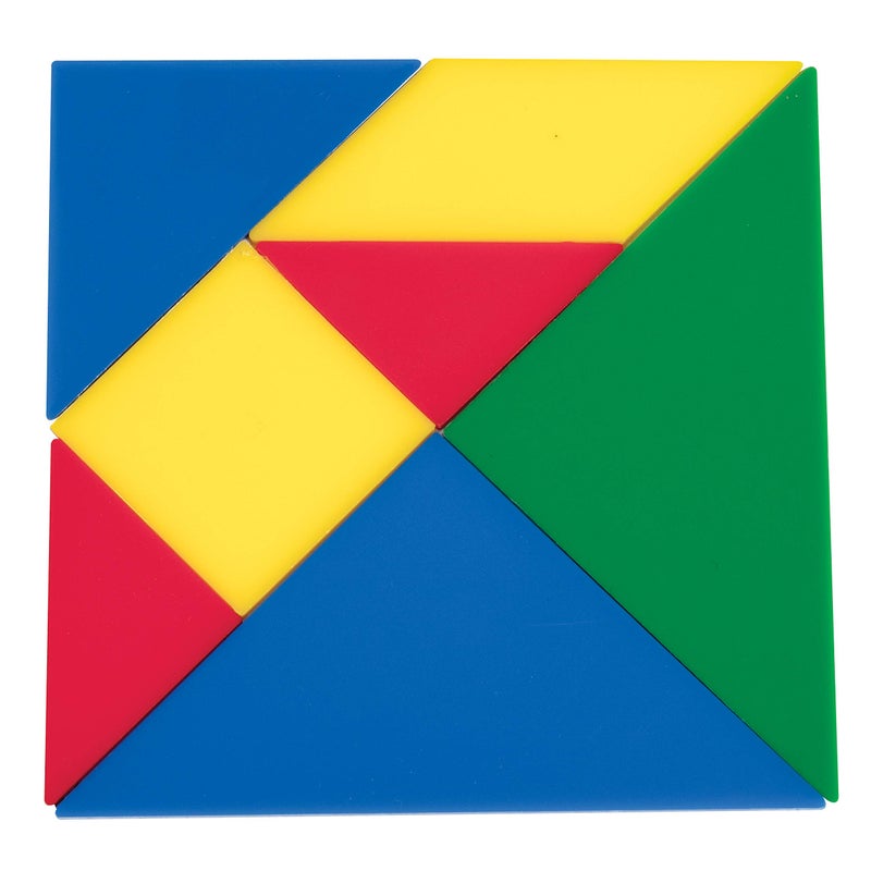 ليرنينج أدفانتدج مجموعة تانغرام من ليرنينج أدفانتنج - 28 قطعة - مكعبات ألغاز لتعليم الهندسة وحل المسائل - أدوات تعليمية رياضية للأطفال - ممارسة الهندسة المبكرة - Image 3